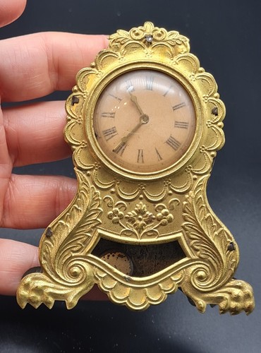 Antike puppenstuben uhr mit - puppenstuben,