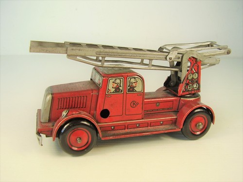 Antike blech feuerwehr - blech,